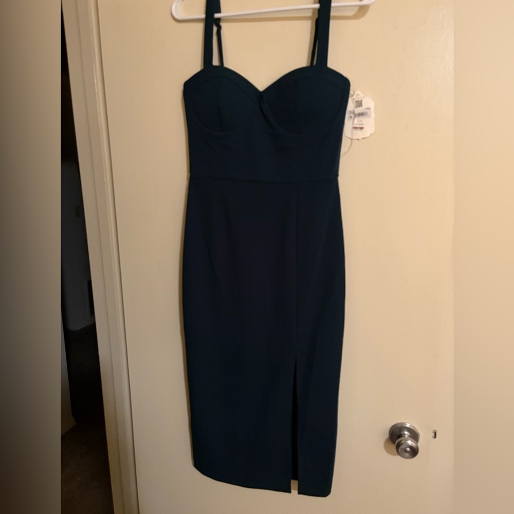 Altar’s State Jewel Green Form Fitted Dress